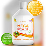 Mega Sport - vitamine + minerali + collagene 1497 mg /500 ml/