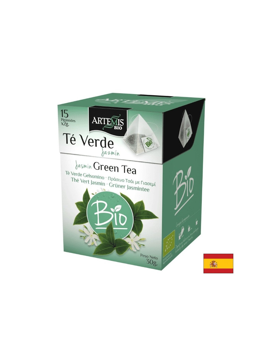 Tè verde al gelsomino Bio, 15 bustine filtro