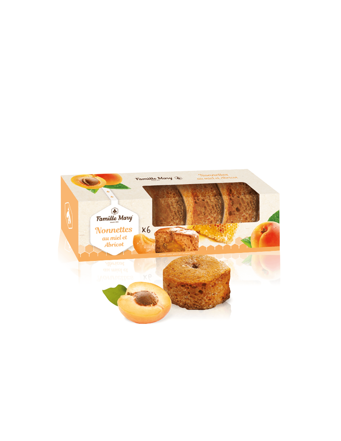 Nonette con miele e albicocca bio - Dolci tradizionali francesi, 150 g