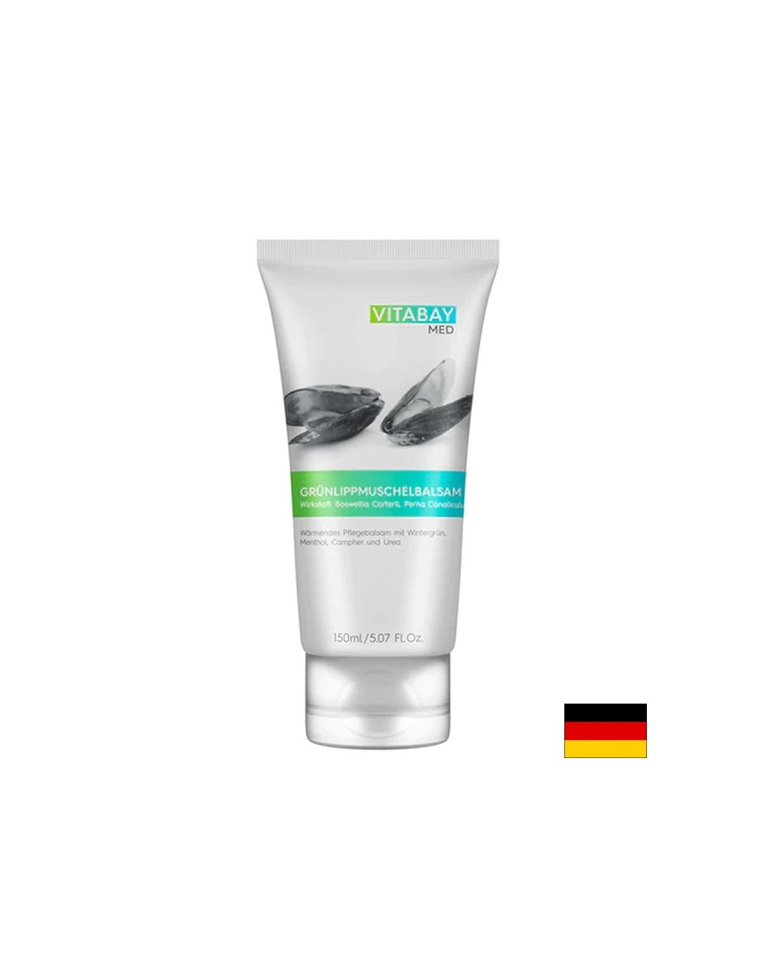 Sostegno a ossa, articolazioni e muscoli - Balsamo di cozze dalle labbra verdi e oli essenziali, 150 ml