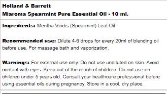 Miaroma Spearmpint | Olio essenziale puro - 10 ml