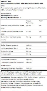 Glucosamina condroitina msm | Con acido ialuronico - 150 capsule