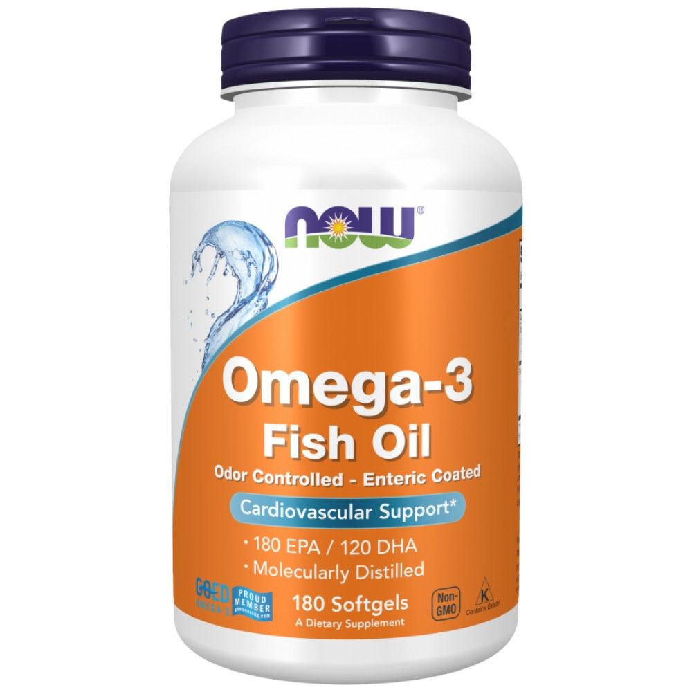 Omega -3 Enterica Coated - 180 Softgels