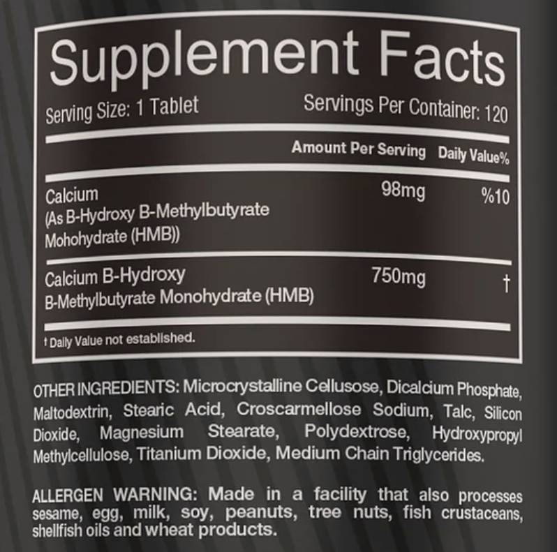 HMB 750 mg 120 compresse