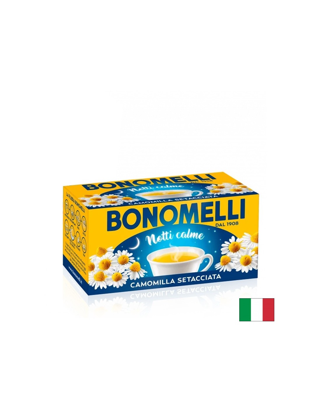 Camomilla finemente setacciata - gusto delicato e lenitivo naturale, 18 sacchetti filtro