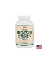 Funzione nervosa e muscolare - Magnesio (glicinato/bisglicinato), 180 capsule <tc>Double Wood</tc>