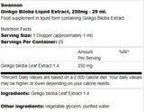 Ginkgo Biloba Liquid Extract 250 mg - 29 ml