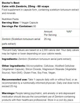 La migliore calma con zembrin 25 mg - 60 capsule