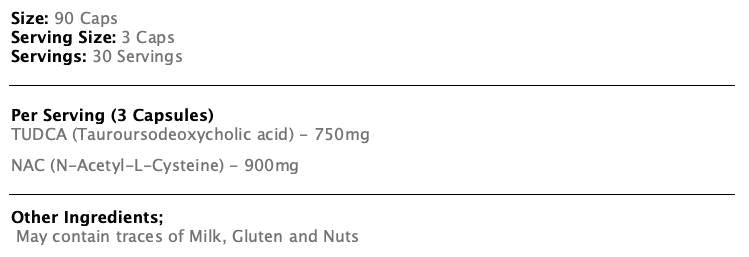 TUDCA + NAC 90 Capsule