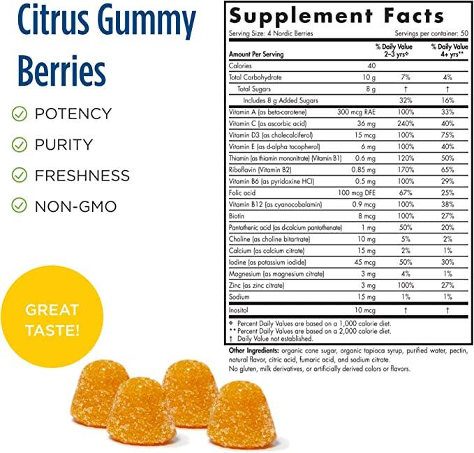 Berries Nordic Multivitamin - 200 Gummies