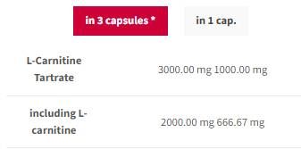 L -Carnitina 3000 Caps - 60 capsule