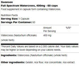 Cress ad acquerello a spettro completo 400 mg 60 Capsule