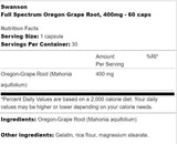 Spettro completo Oregon uva radice 400 mg 60 capsule