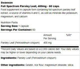 Foglia di prezzemolo a spettro completo 400 mg 60 capsule