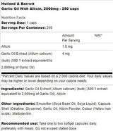 Olio di aglio con allicina 2000 mg - 250 capsule