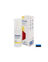 Vitamine K2 (20 µg) + D3 (800 UI) - Salute del cuore e delle ossa, Immunità forte, Spray orale, 30 ml, 200 spruzzi