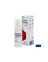 Vitamine vegane K2 (25 µg) + D3 (1000 UI) - Salute del cuore e delle ossa, Immunità forte, Spray orale, 30 ml, 200 spruzzi
