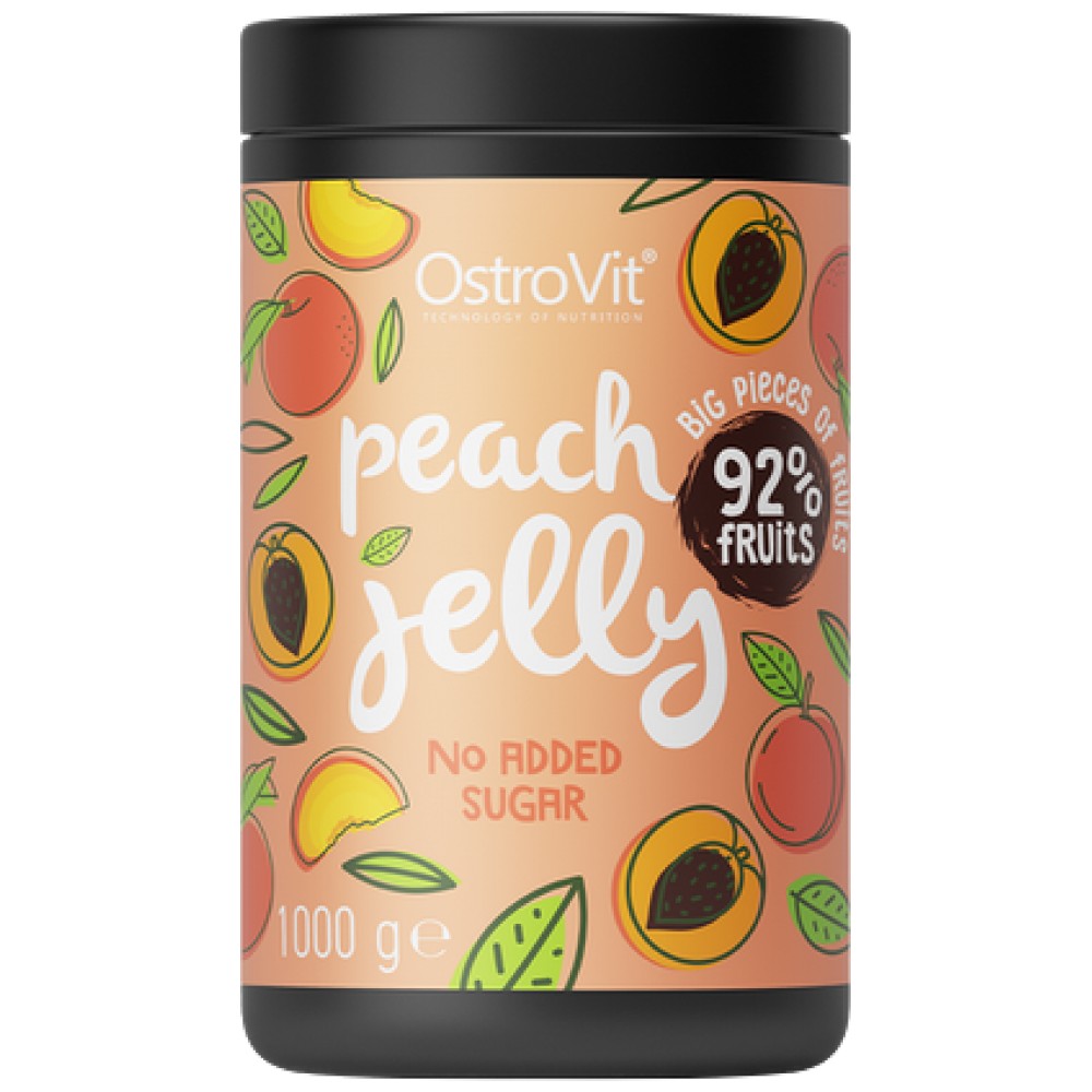 Gelatina di pesca | 92% di frutta reale ~ Nessun zucchero aggiunto 1000 grammi