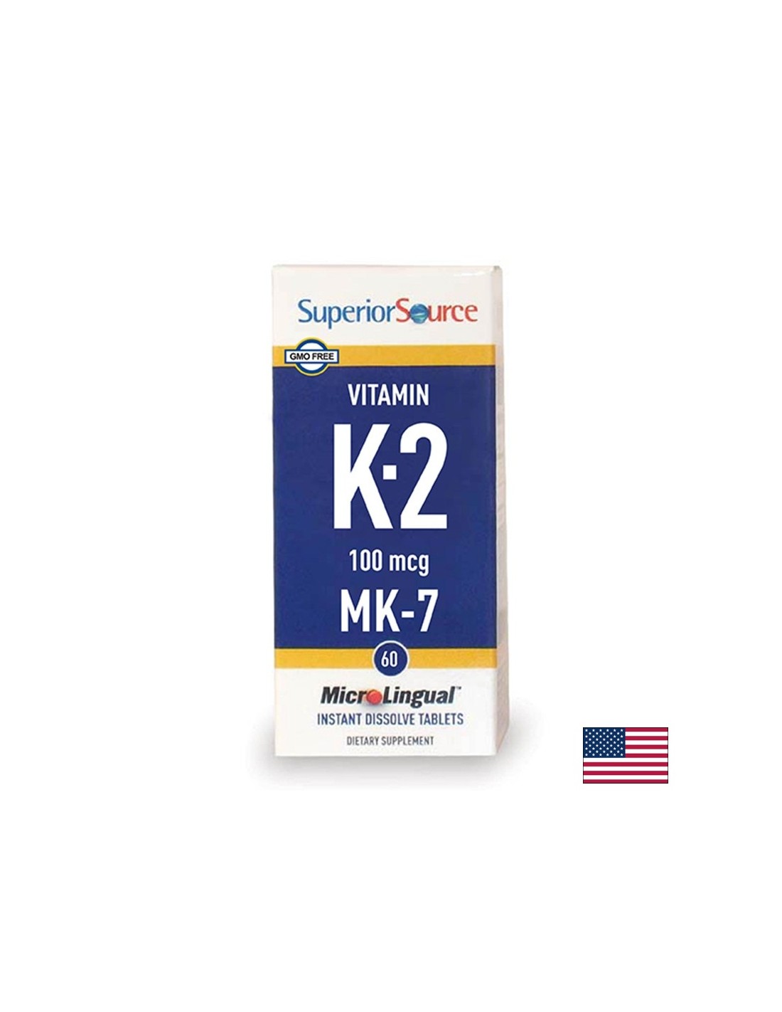 Ossa e sistema cardiovascolare - Vitamina K2 (MK-7), 100 µg x 60 compresse sublinguali