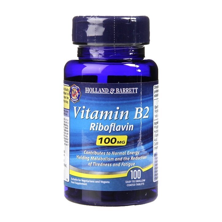 Vitamina B2 (Vitamina B2) 100 mg 120 compresse OLANDA & BARRETT