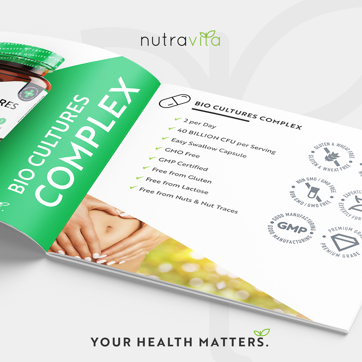 Probiotico 20 miliardi di CFU 15 ceppi /60 capsule, 60 dosi/ <tc>Nutravita</tc>