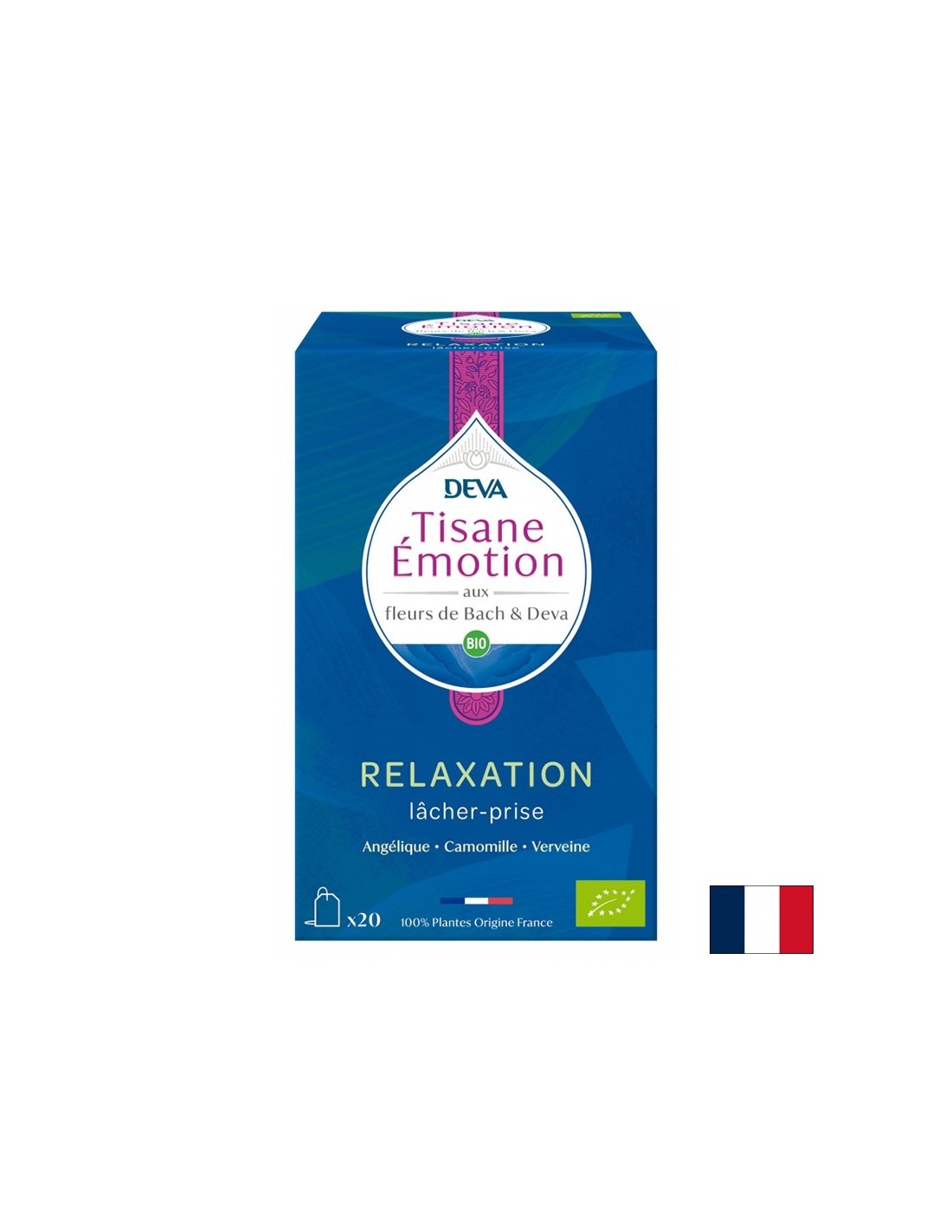 Tisana per il relax (con elisir floreali secondo il metodo del Dr. Bach), 20 sacchetti filtro