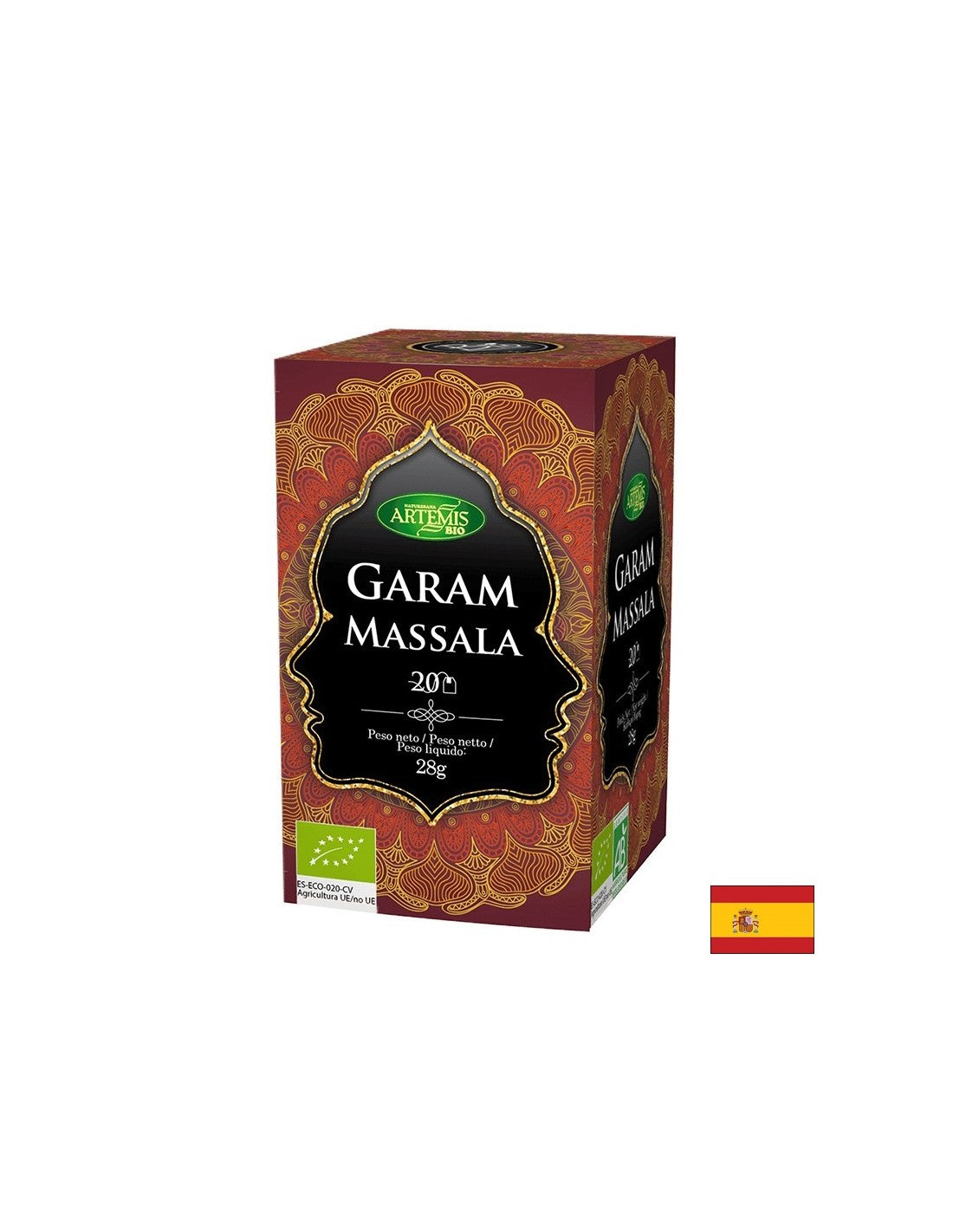Tè Garam Masala biologico, 20 sacchetti filtro