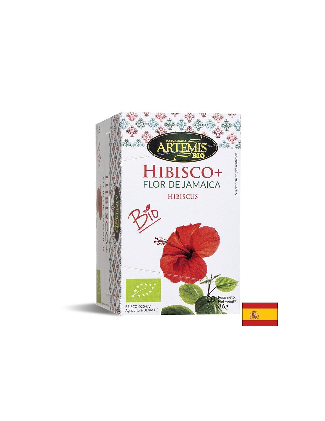 Tè Giamaicano all'Ibisco con Cannella, Menta, Zenzero, Liquirizia BIO, 20 sacchetti filtro