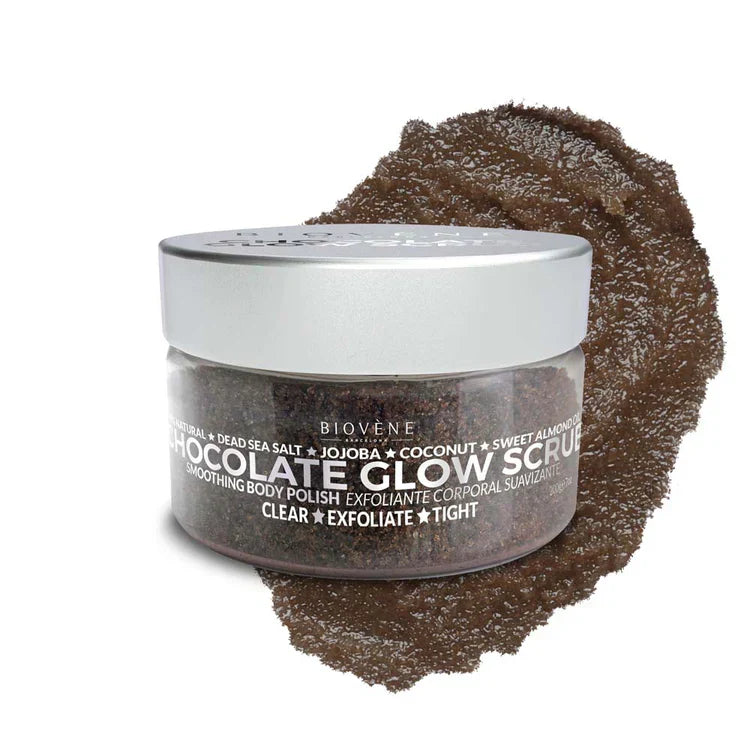Scrub luminoso al cioccolato per levigare e nutrire la pelle 200 g