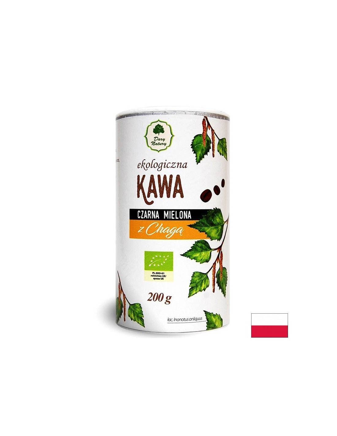 Caffè nero con Chaga Bio, 200 g