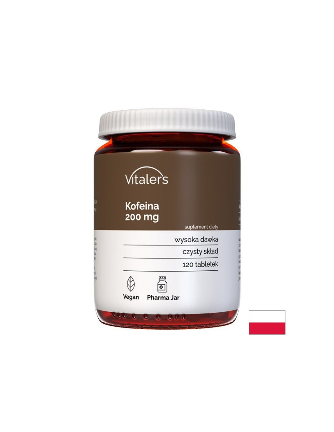 Stimola l'energia e la funzione cerebrale - Caffeina, 200 mg x 120 compresse
