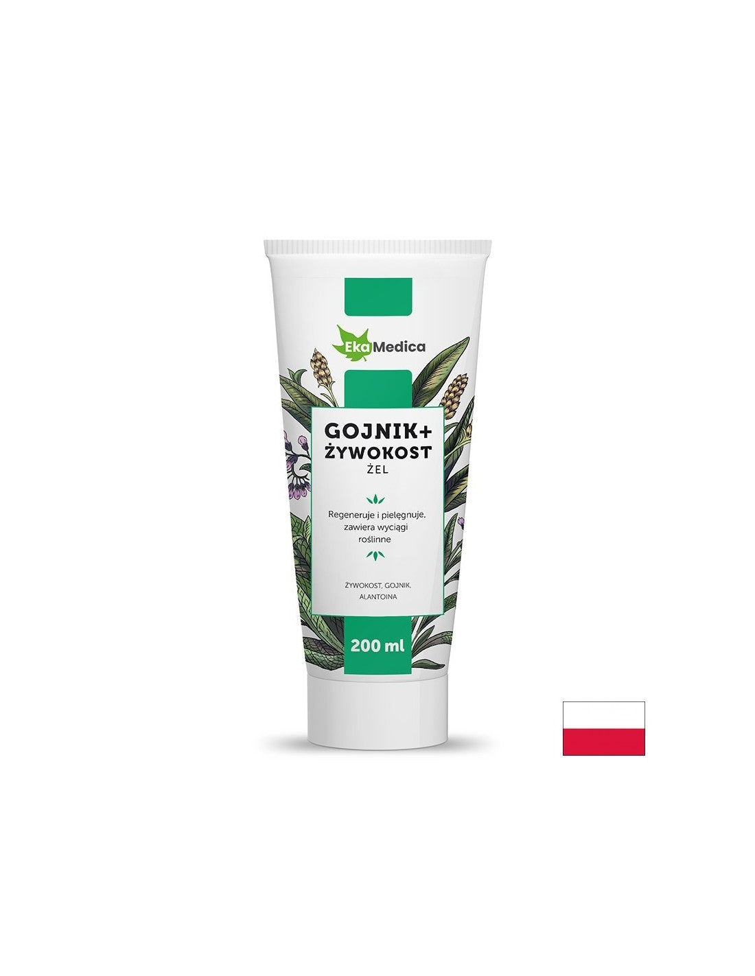 Gel da massaggio con tè alla salvia e consolida nera, 200 ml EkaMedica