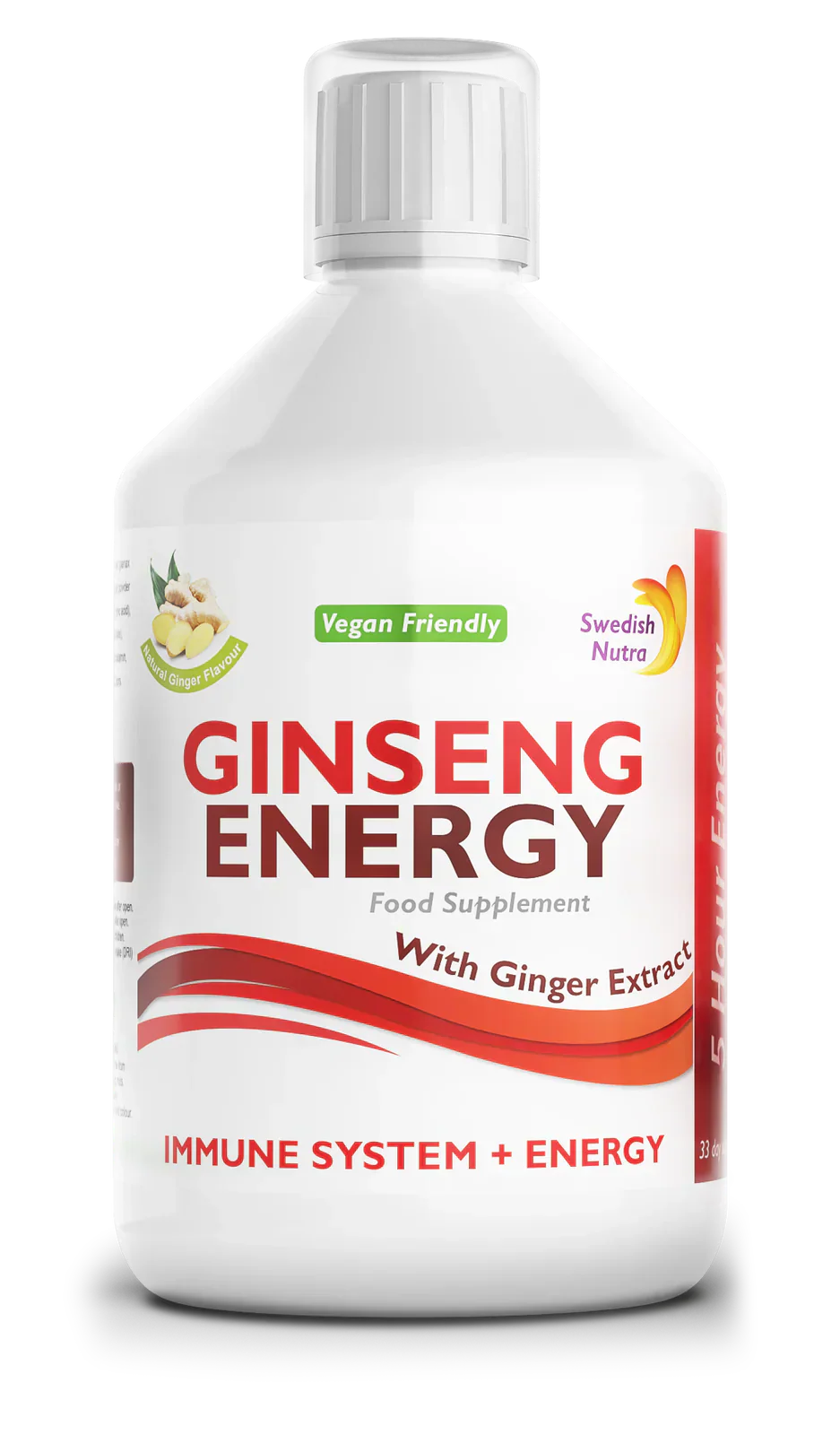 Ginseng 2000 mg - con estratto di zenzero - 500 ml