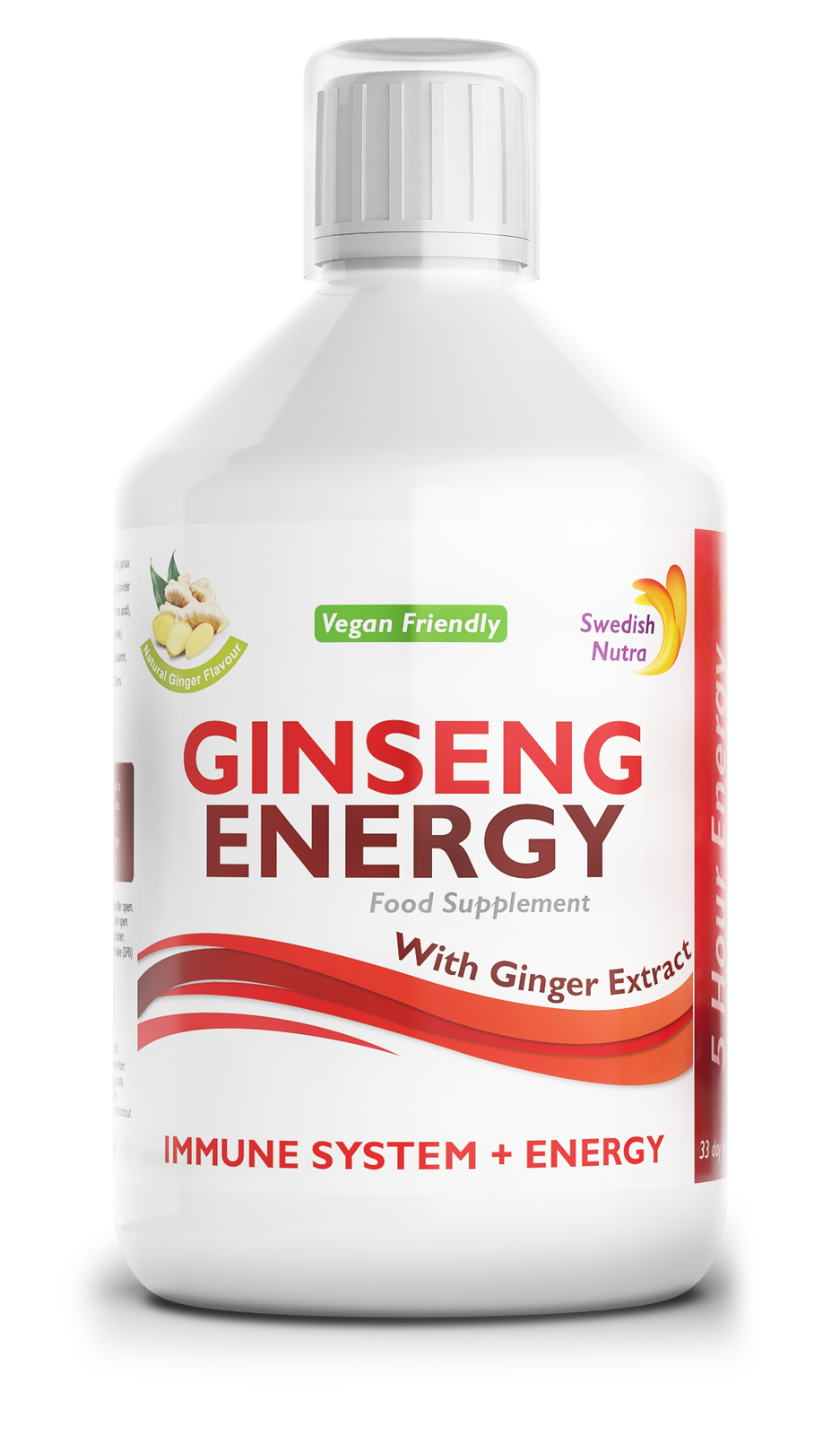 Ginseng 2000 mg - con estratto di zenzero - 500 ml
