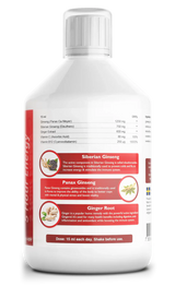 Ginseng 2000 mg - con estratto di zenzero - 500 ml