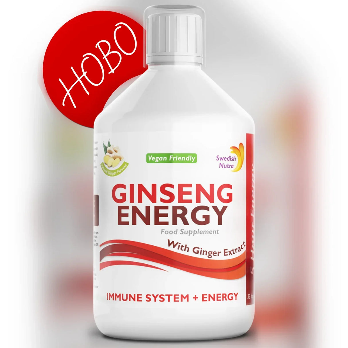 Ginseng 2000 mg - con estratto di zenzero - 500 ml