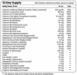 Multivitamins 29 ingredienti attivi - 33 dosi, 500 ml