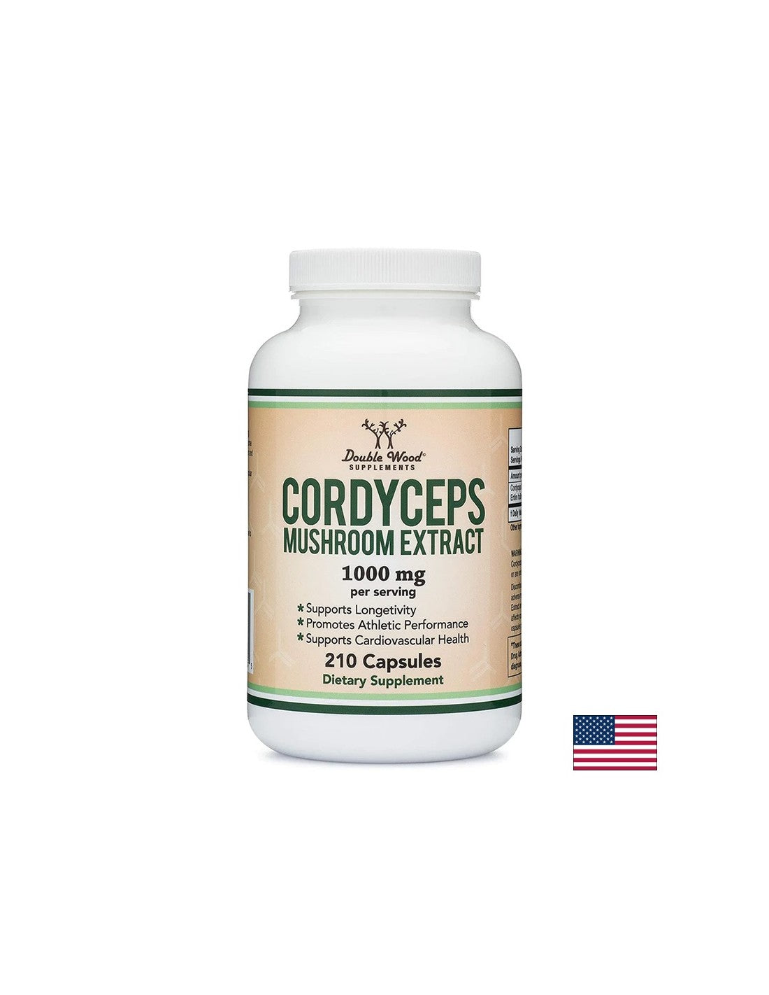 Energia e immunità - Cordyceps, 210 capsule <tc>Double Wood</tc>