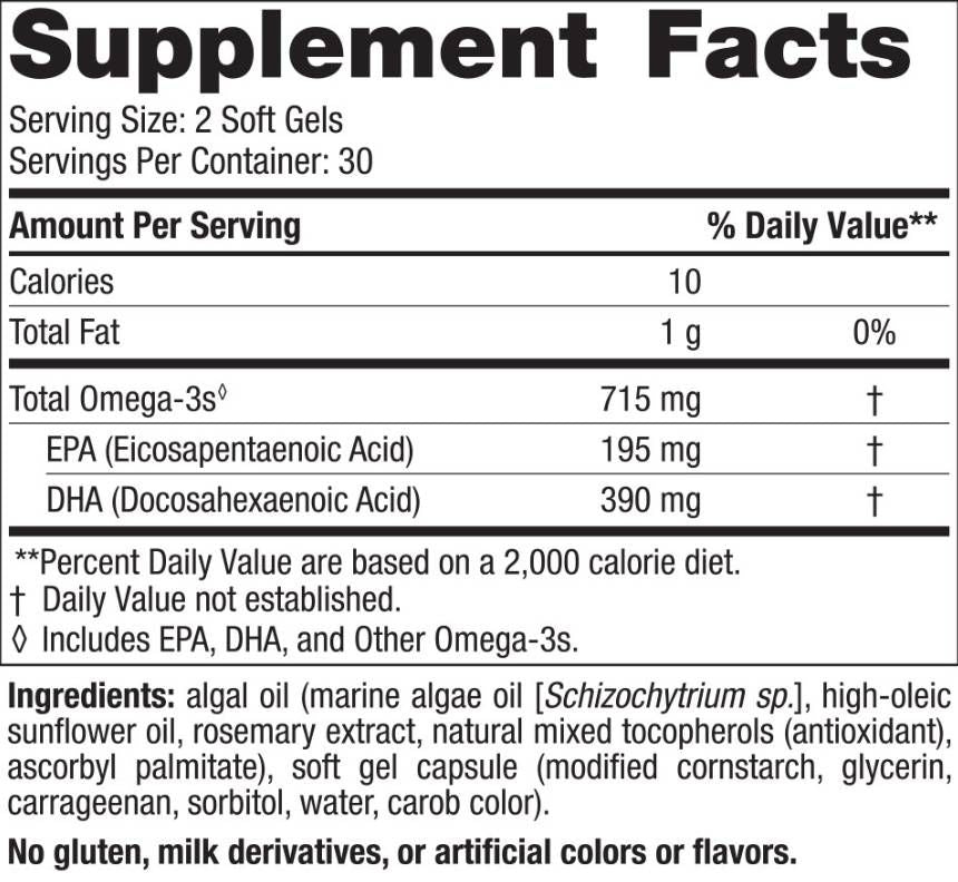 Alghe Omega 715 mg - 120 capsule gel
