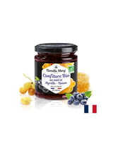 Marmellata di miele biologico, mirtilli e uva, 220 g