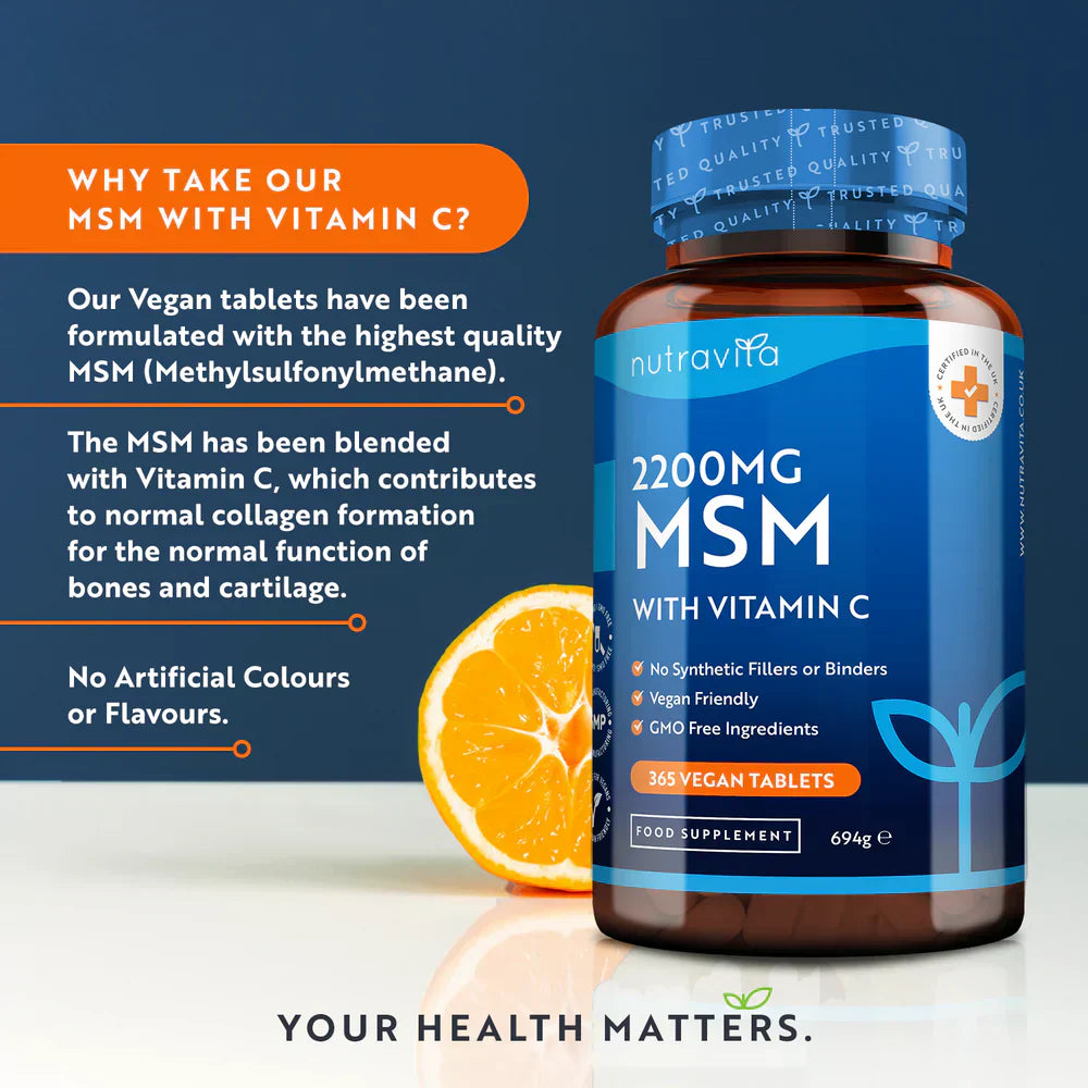 MSM 2200 mg (ossa e articolazioni) - 365 compresse