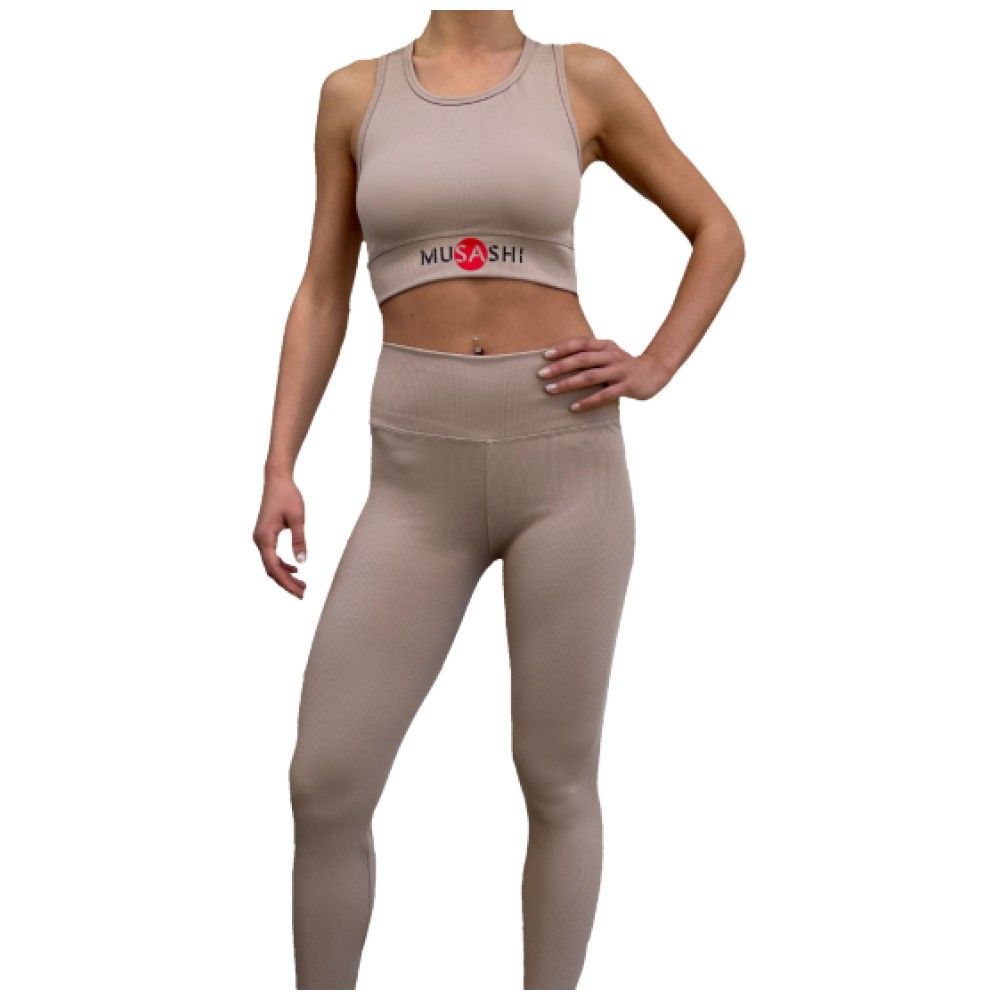 Zeppe a costola da donna - beige