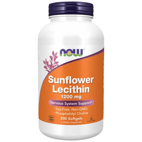 Sunflower Lecithin 1200 mg - 200 Gel capsules - Nutra Best Europe