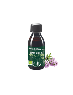 Sirop Miel & Propolis Verte Bio / Syrup with honey and green propolis organic, 150 ml Famille Mary - Nutra Best Europe