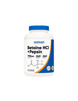 Digestione - Cloridrato di betaina + pepsina, 240 <tc>Nutricost</tc> Capsule