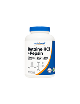 Digestione - Cloridrato di betaina + pepsina, 240 <tc>Nutricost</tc> Capsule