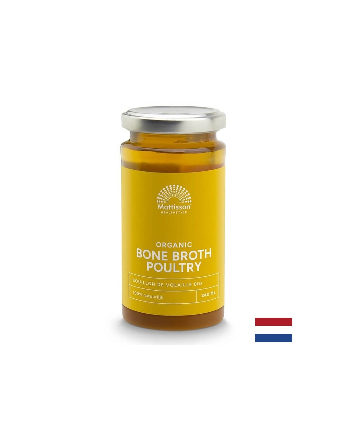 Brodo di ossa di pollame Bio, 240 ml <tc>Mattisson Healthstyle</tc>