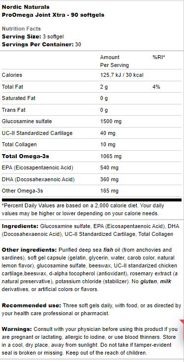 Proomega Joint Xtra - 90 capsule in gel