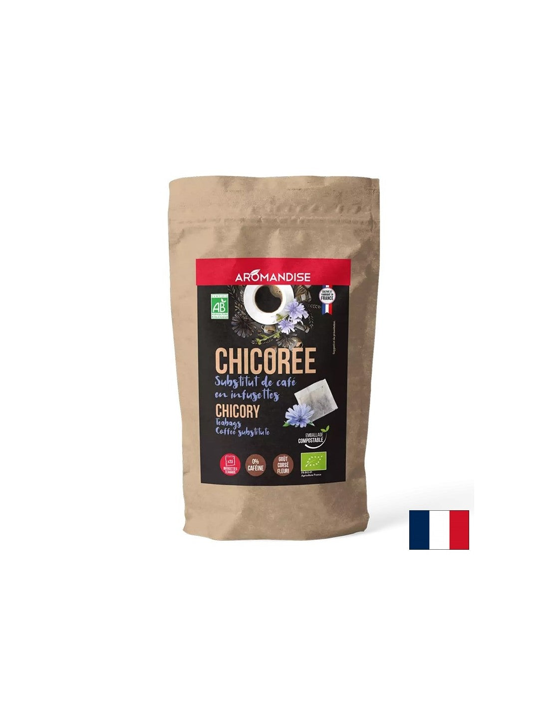 Caffè di cicoria decaffeinato, 25 sacchetti filtro