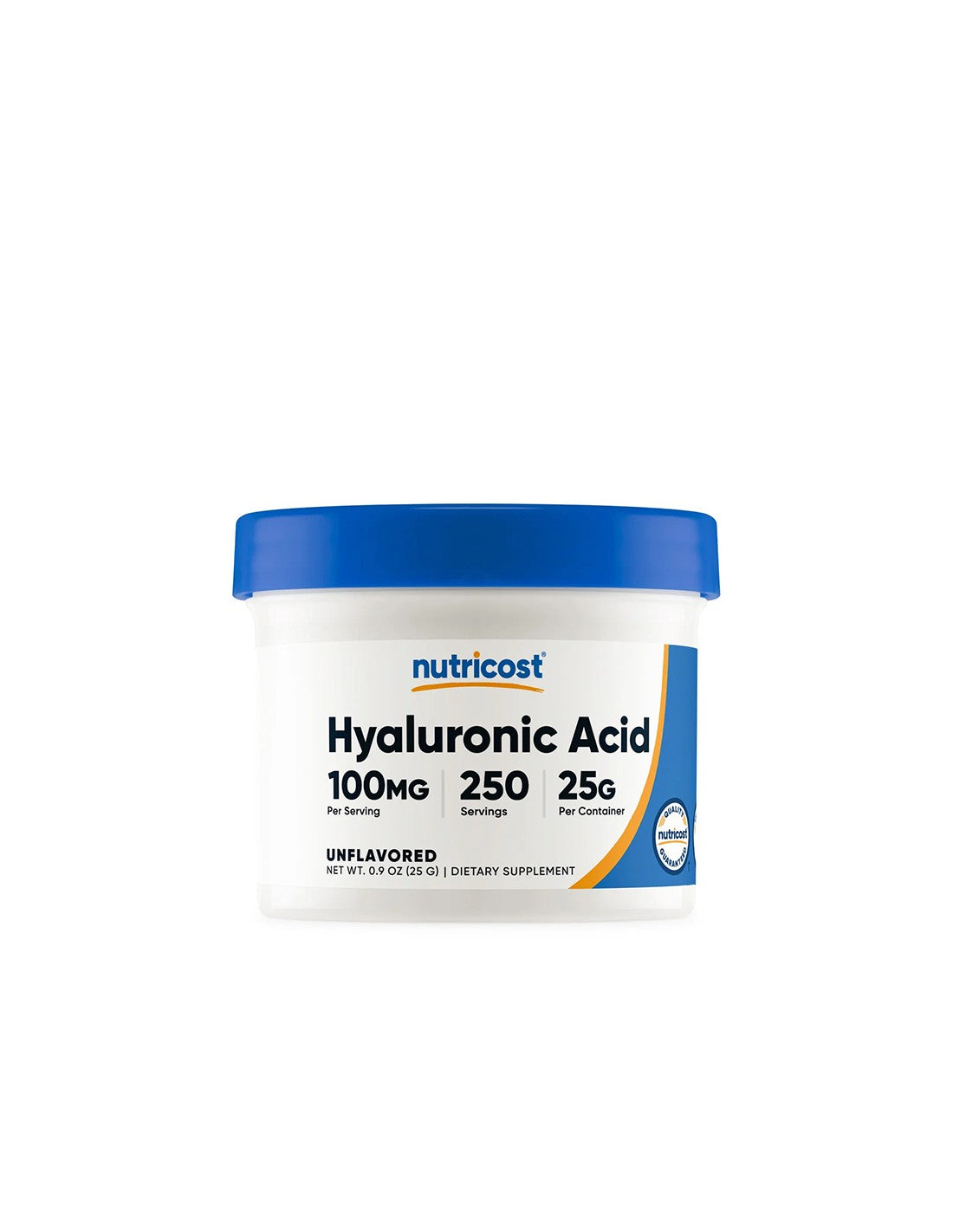 Capelli e pelle - Acido ialuronico, 25 g <tc>Nutricost</tc> polvere